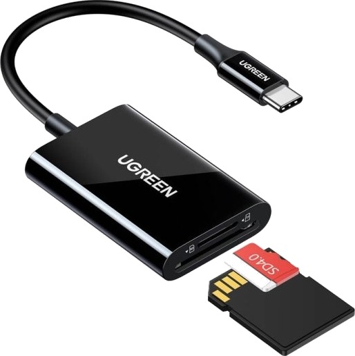 Ugreen CM265 Type-C Kortleser for MicroSD og SD - 5000 Mbit/s - Svart Ugreen CM265 Type-C Kortleser for MicroSD og SD - 5000 Mbit/s - Svart