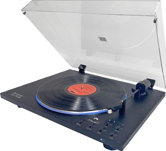 Soundmaster PL860SW Eliteline Helautomatisk Platespiller med Bluetooth Svart 2298010