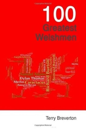 100 Greatest Welshmen 100 Greatest Welshmen