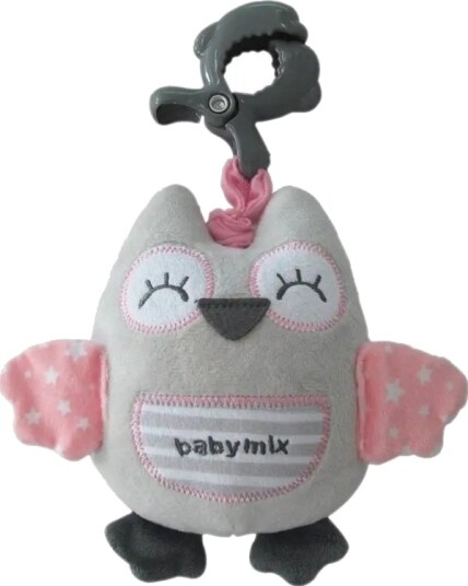 Baby Mix Tk/P/1251-6700 Plysj Musikboks Ugle Rosa 42591 Baby Mix Tk/P/1251-6700 Plysj Musikboks Ugle Rosa 42591