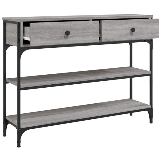  Konsollbord grå sonoma 100x25x75 cm konstruert tre 8720845421342