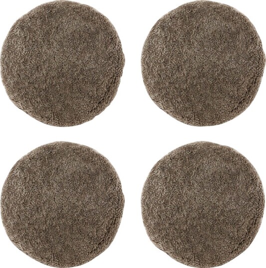 Skinnwille Saueskinnspute Round Curly 4 pakning Brun Skinnwille Saueskinnspute Round Curly 4 pakning Brun