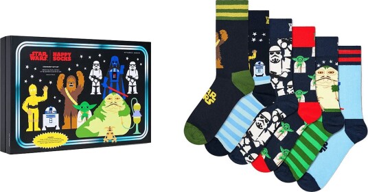 Happy Socks Star Wars™ 6 Pack Socks Gift Set LIGHT BLUE 36 40