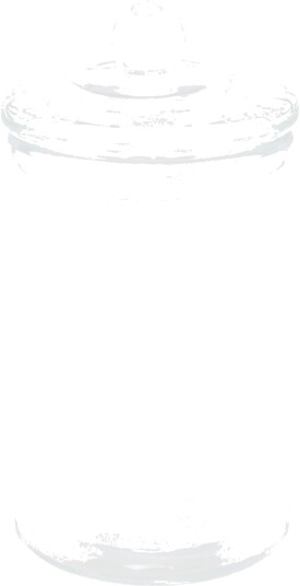 Chaks Glasskrukke med lokk 135 ml 1256