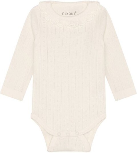 Blå Pointelle body Eggnog