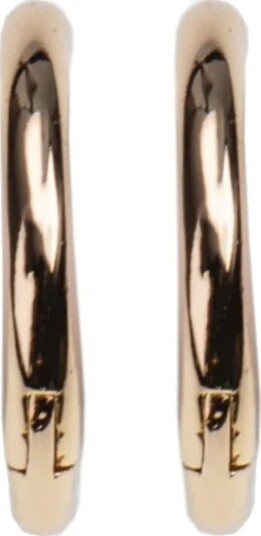 Emilia By Bon Dep Medium Gold Hoops Øredobber Gull  female
