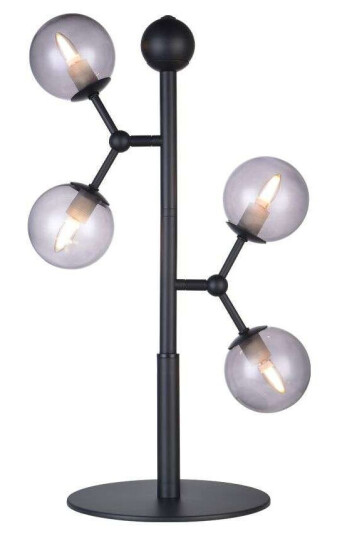 Halo Design Atom Bordlampe Sort/Smoke Halo Design Atom Bordlampe Sort/Smoke