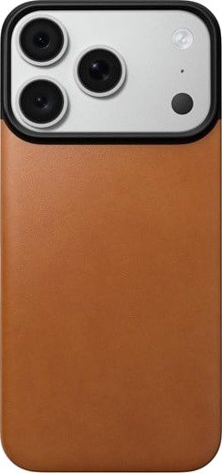 Nomad Magnetic Leather Back - saddle (Horween) - Magsafe - iPhone 18 Pro/17 Pro