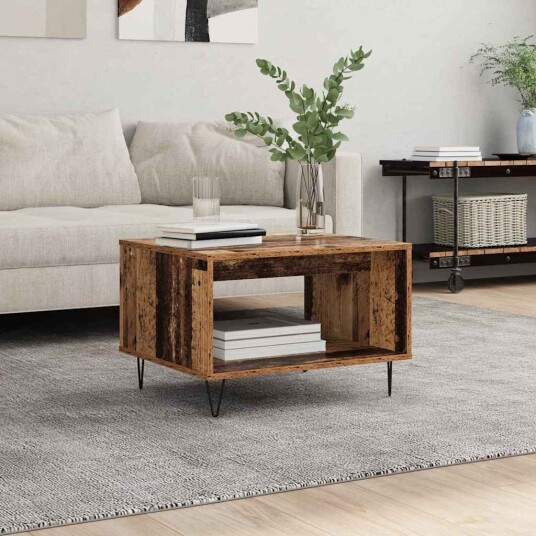 vidaXL Kaffebord Gammelt tre 60 x 50 x 40 cm Konstruert tre