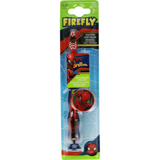 Spider-man tannbørste med beskyttelseshette FIREFLY