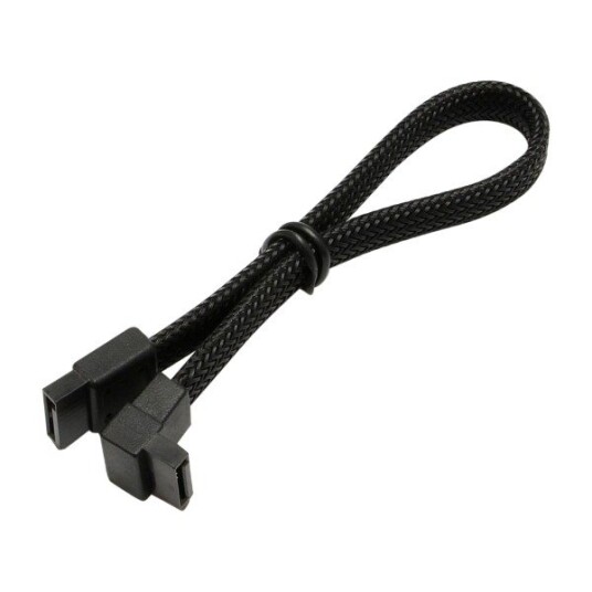 Eletra SATA Cable 0.2M Angle sleeved SATAEXMA-04