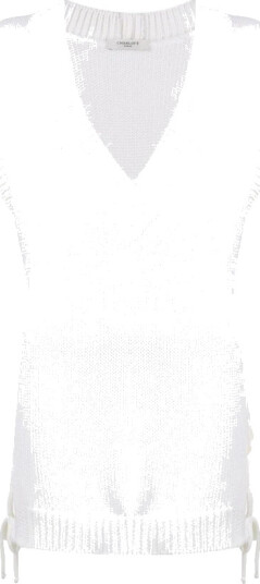 Charlott Dame Strikkevarer Hvit S, Charlott Dame Strikkevarer Hvit S,