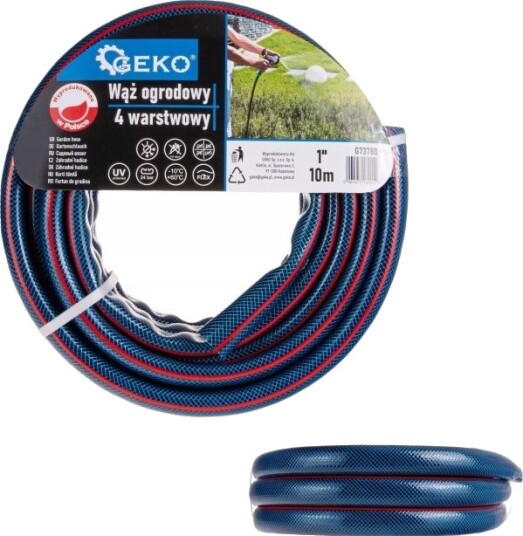 Geko Hageslange 4 Lags 1" 10 M