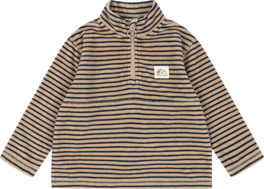 Konges Sløjd Fleecegenser Tavi Stripe Havet Konges Sløjd 1 år (80) Fleecejakke Beige Marineblå
