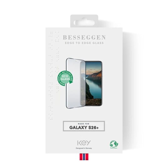 Key Skjermbeskyttelse heldekkende glass Samsung S26 Plus