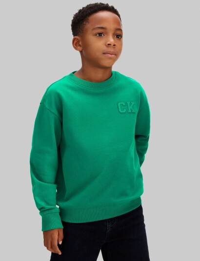 Calvin Klein Relaxed Crewneck Green 164