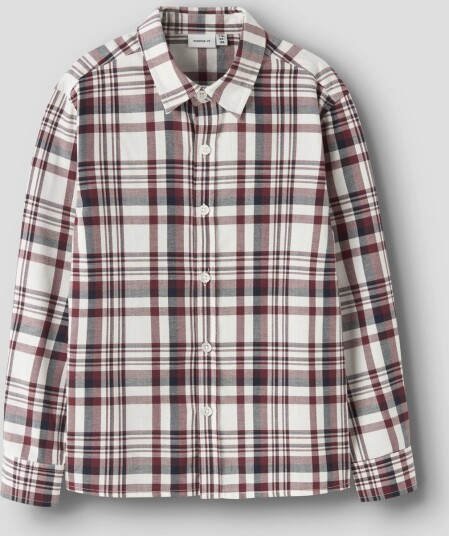 Name It Rolum Long Sleeve Shirt Burgunder 134/140
