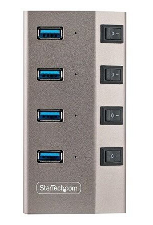 StarTech.com 5G4AIBS-USB-HUB-EU USB-hub - 4 porter - Grå StarTech.com 5G4AIBS-USB-HUB-EU USB-hub - 4 porter - Grå