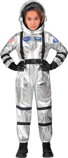 Widmann Astronaut Silver Metallic Barn Kostyme Small 28065