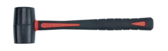 Yato YT-4594 Gummihammer 5 cm Sort/Rød - Håndverktøy