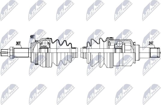 NTY NPW-TY-211 Drivaksel