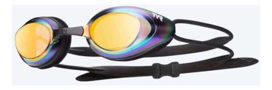 TYR mosjons svømmebriller   Blackhawk Racing Mirrored   Svart/Gull