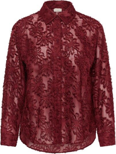 KAFFE Curve Skjorte KCalie Shirt Rød