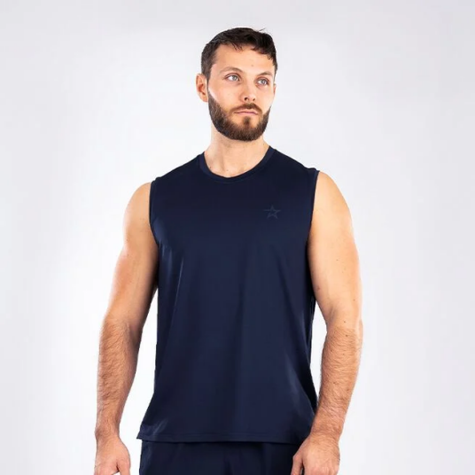 Star Wear Mesh topp Marineblå Blå XXX large