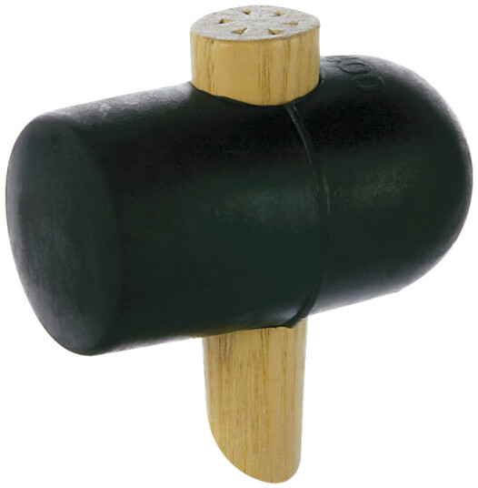 Gummiklubbe rund/flatt hode ø65 mm