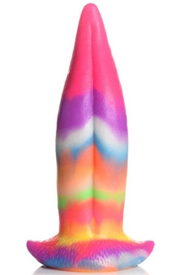Unicorny Tongue Glow-in-the-Dark Dildo 21,5 cm