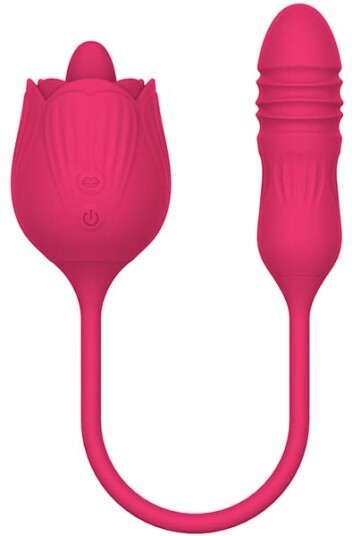 Licking Rose + Thrusting Dildo