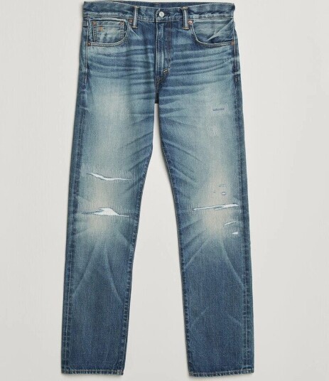 RRL Slim Fit Selvedge Jeans Clearford Wash RRL Slim Fit Selvedge Jeans Clearford Wash