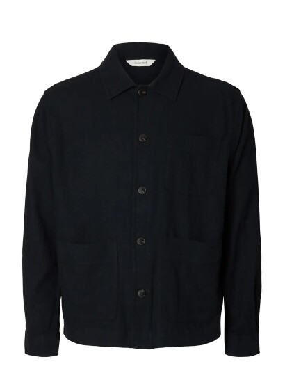 Selected Slhotto Brody Overshirt - Black - XXL