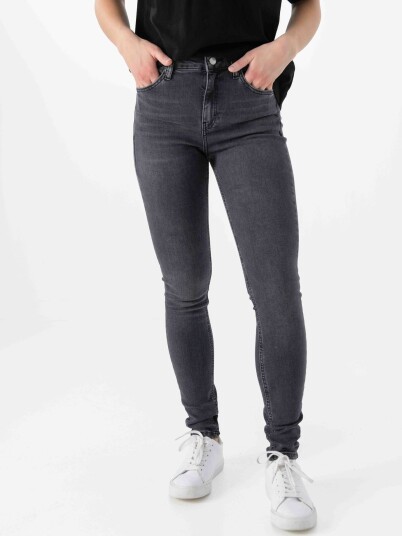 Topshop Jamie High Rise Slim Denim Jeans Sort 30/34