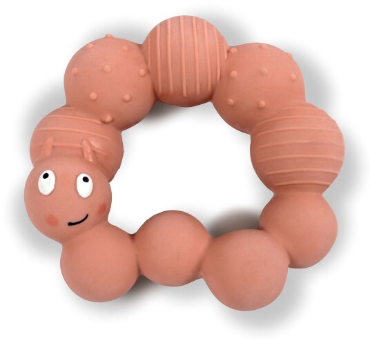 Filibabba Teether - Lily the larva Peach Filibabba Teether - Lily the larva Peach