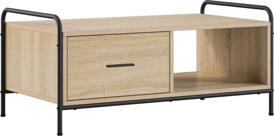 vidaXL Kaffebord Sonoma eik 90 x 49 x 41 cm Konstruert tre