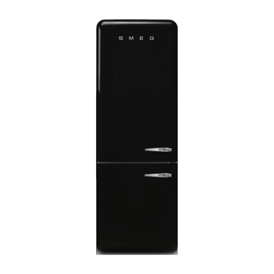 Smeg 50s Style Kombiskap FAB38LBL6 481L Svart med Multiflow Kjølesystem Smeg 50s Style Kombiskap FAB38LBL6 481L Svart med Multiflow Kjølesystem