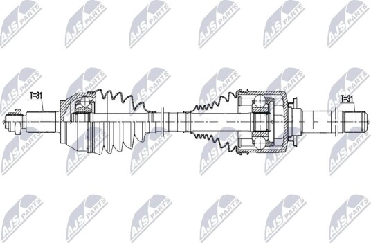 Nty Drivaksel NTY NPW LR 058 Nty Drivaksel NTY NPW LR 058