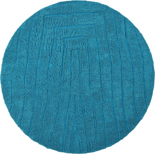 Runde tepper Farley Natural Cotton Shaggy turkis Størrelse: Ø 200 cm