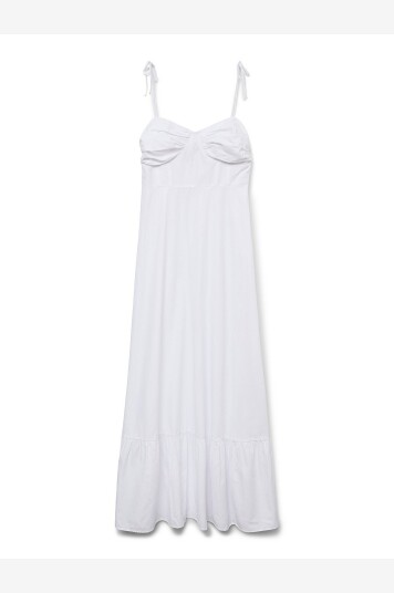Vero Moda   Kjole vmAsha SL Ankle Dress   Hvit