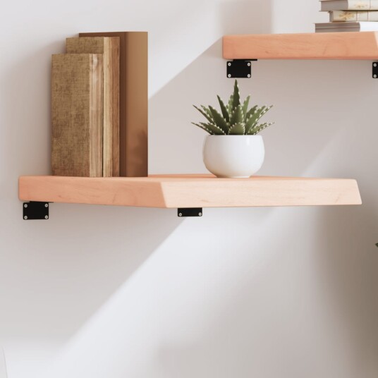 vidaXL Vegghylle 40x60x6 cm ubehandlet heltre eik