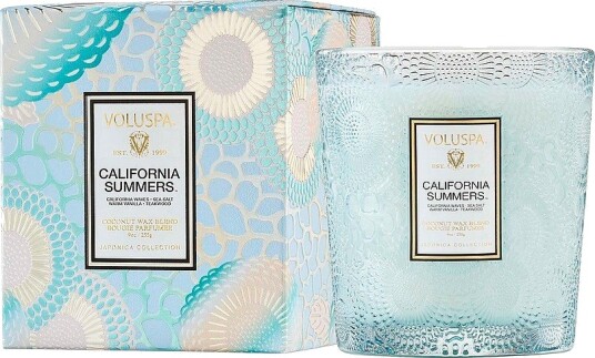 Voluspa California Flowers Classic Boxed Candle 60H Blå