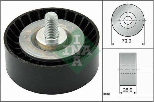 INA 532 0475 10 Løpehjul, vifterem INA 532 0475 10 Løpehjul, vifterem