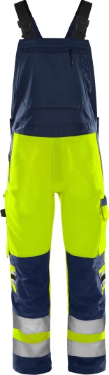 Fristads 1030 GPLU Selebukse gul/marineblå Varsel, Gul/Marineblå, Klær