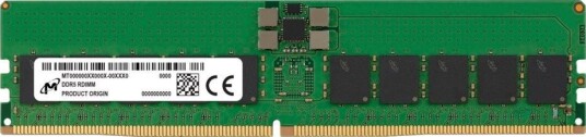Crucial Micron 32GB DDR5 6400MHz RDIMM ECC CL52 Crucial Micron 32GB DDR5 6400MHz RDIMM ECC CL52