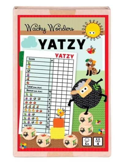 Wacky Wonders Dyre Yatzy Spillebord for Barn