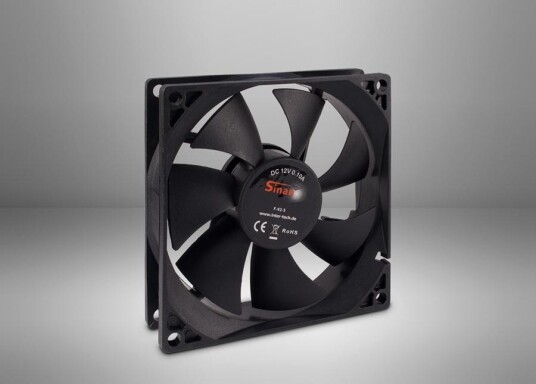 Inter-Tech F-92 92mm Kabinettvifte Svart - Universell Bruk