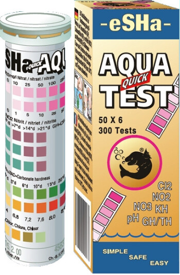 Esha Quick Test 6 I 1 50 Stk. Fisk Akvariemiljø Vanntester Esha