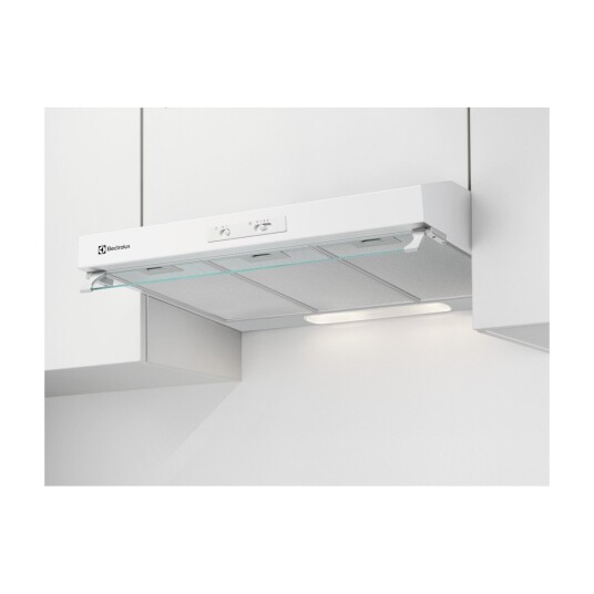 Electrolux LFU327W Underbygd Kjøkkenvifte med LED-lys Hvit