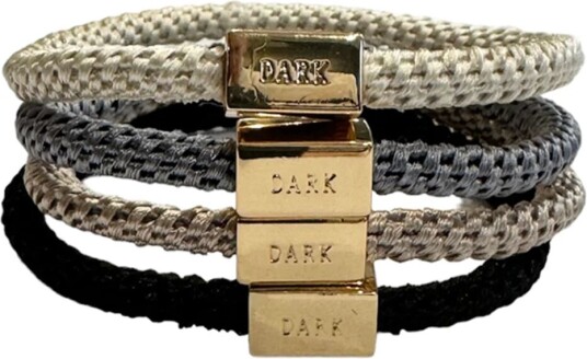 Dark FAT HAIR TIES THIN 4 PK COMBO NEUTRAL MIX Dark FAT HAIR TIES THIN 4 PK COMBO NEUTRAL MIX